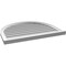 Ekena Millwork Round Top Surface Mount PVC Gable Vent: Functional, w/ 2"W x 2"P Brickmould Sill Frame, 34"W x 28"H GVPRT34X2803SF - alternate 5